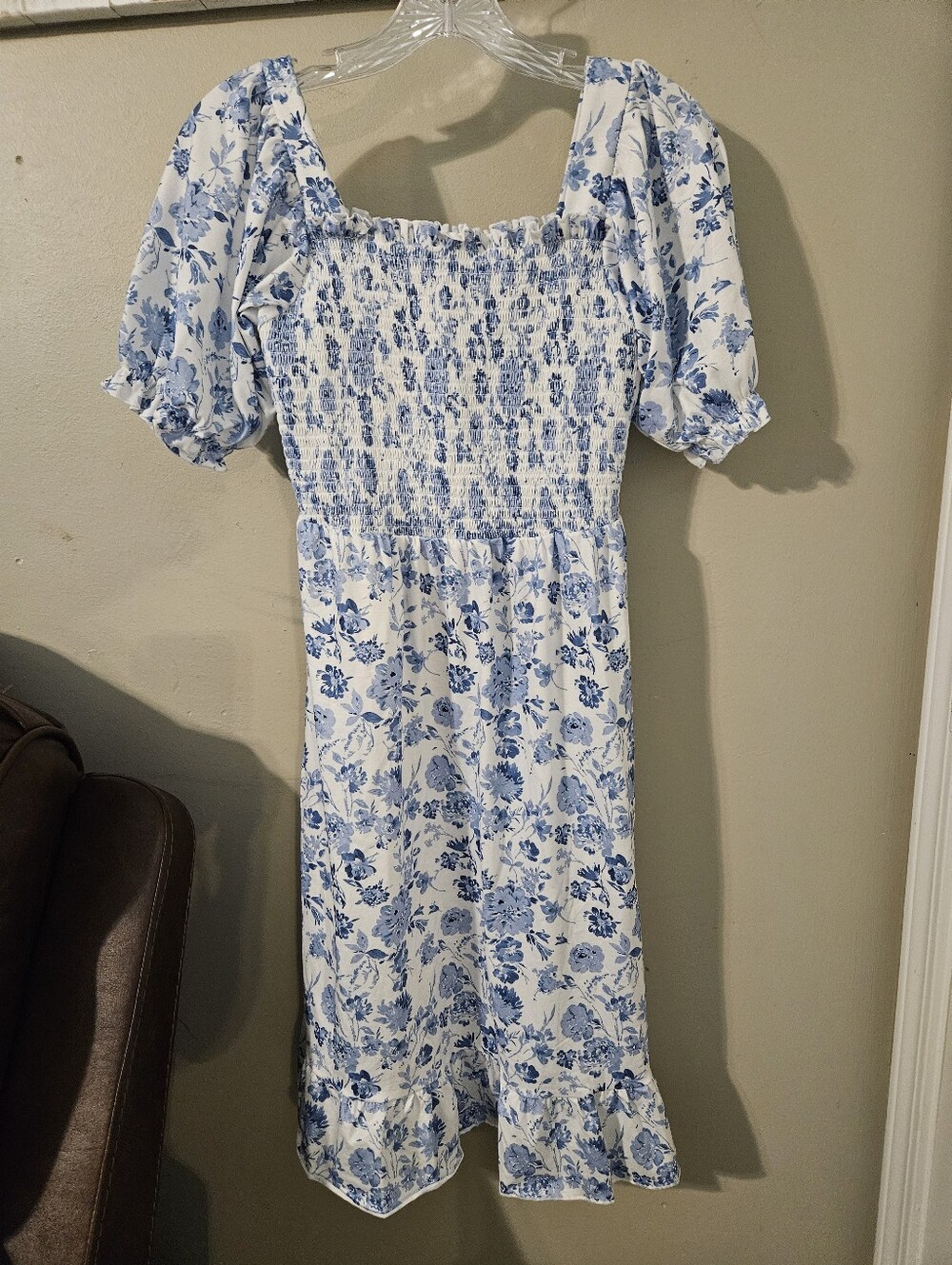 Abby & Evie Smocked Floral Dress- size S